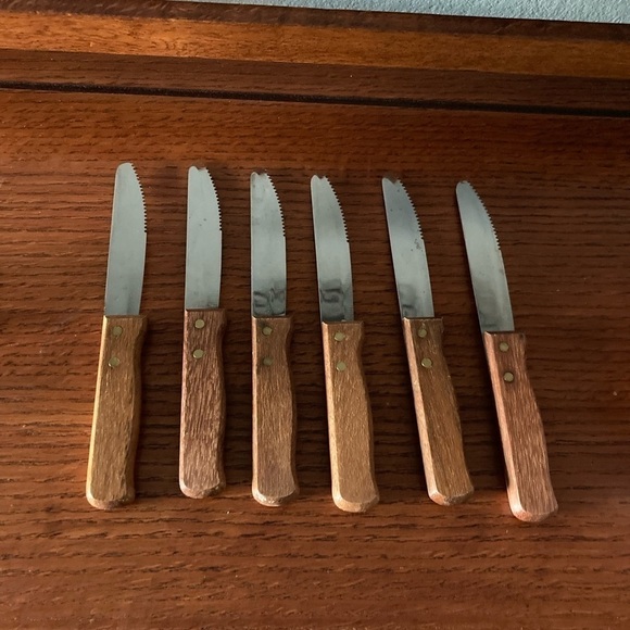 Vintage Gaucho Stainless by Adcraft Steak Knives 6 - Picture 2 of 6